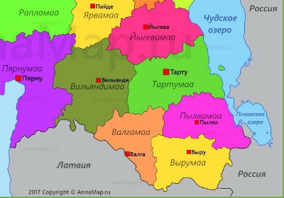 Вырумаа в Эстонии Вырумаа в Эстонии
