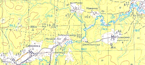 Деревни прихода на берегах речки Шубот Деревни прихода на берегах речки Шубот